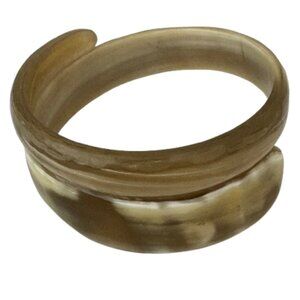 Swirl Bangle Buffalo Horn Bracelet | Slim | NWT